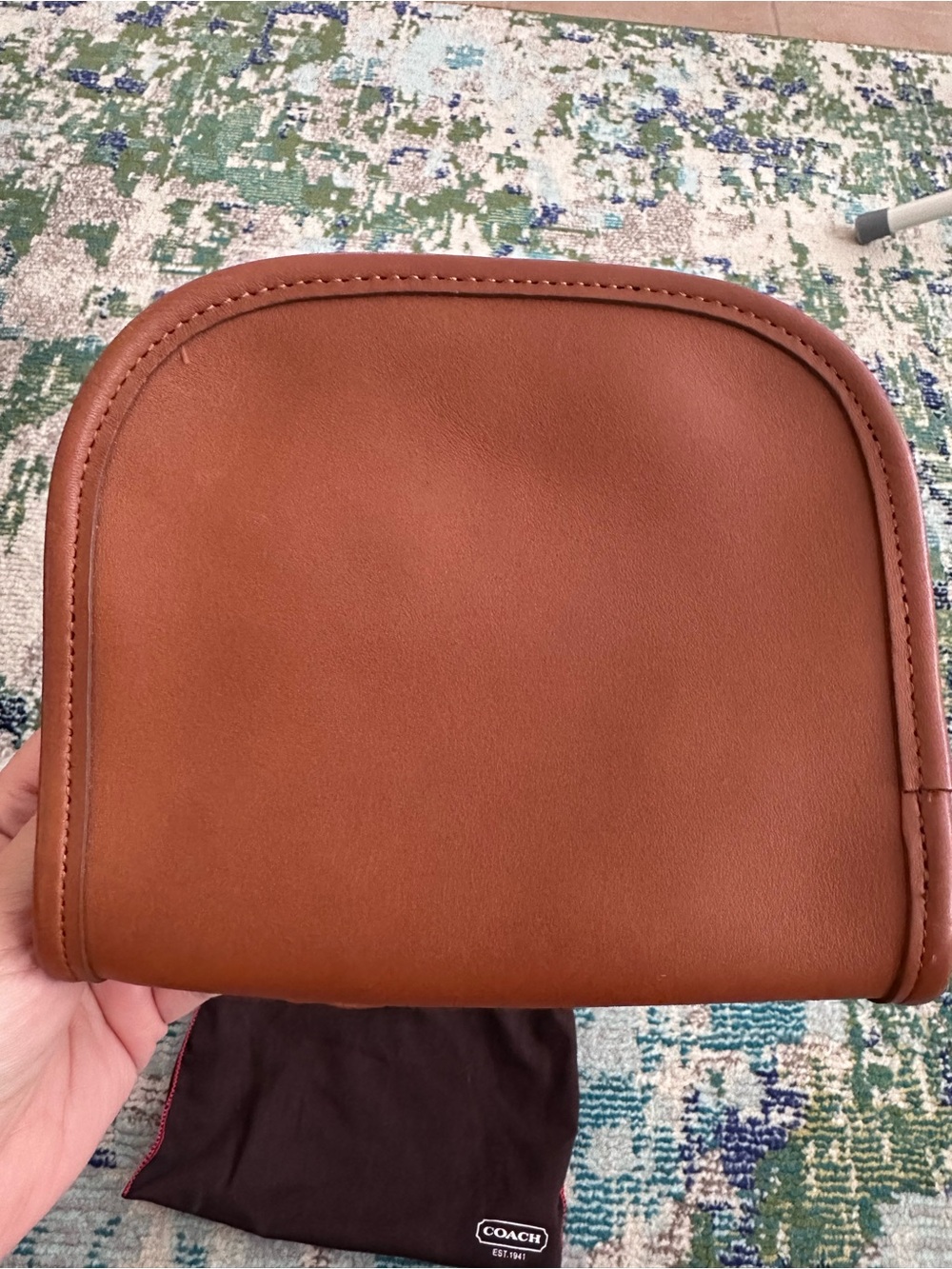 Vintage COACH Abbie Brown Leather Small Crossbody Bag - Picture 3 of 7